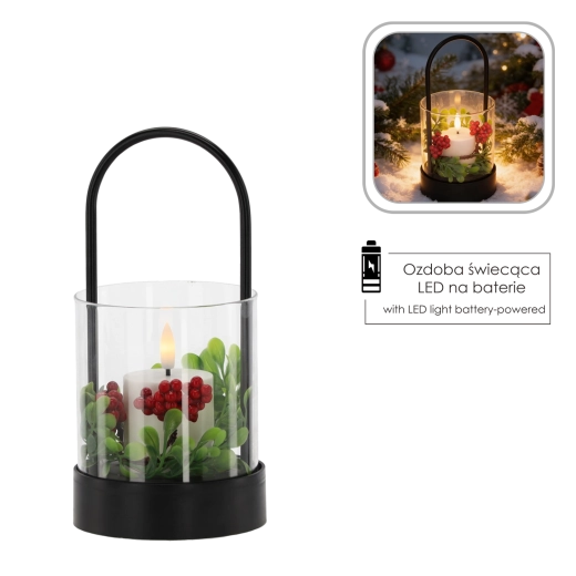 Lumière LED blanc chaud avec flamme 3D