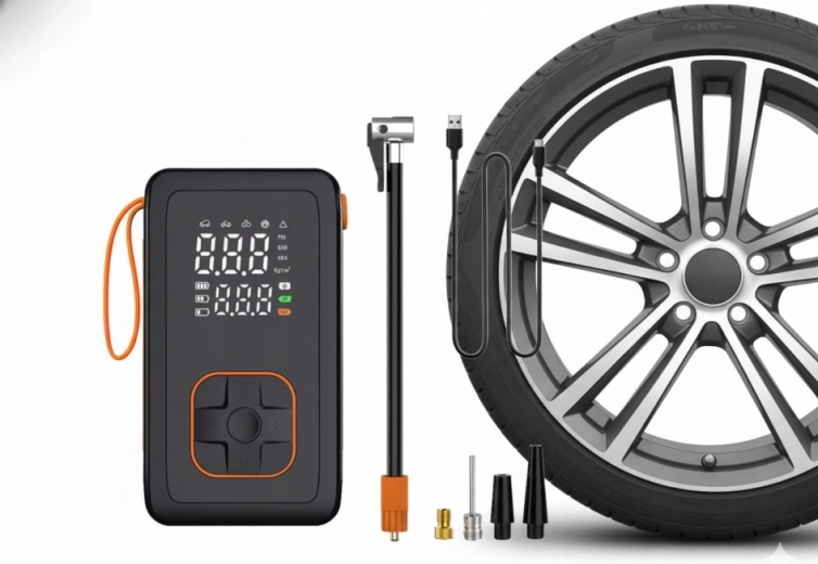 Compresseur portable sans fil avec powerbank 7,4 V