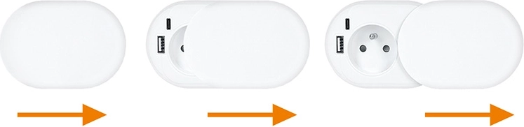 Couvercle coulissant pour un aspect soigné et la protection des ports