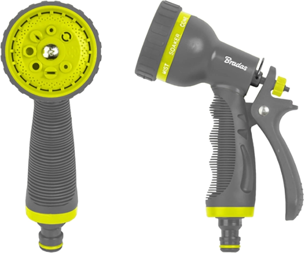Pistolet d’arrosage à 8 fonctions, gris/citron vert