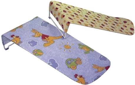Transat de bain pour bébé 50 × 26 cm, housse textile, assortiment de motifs