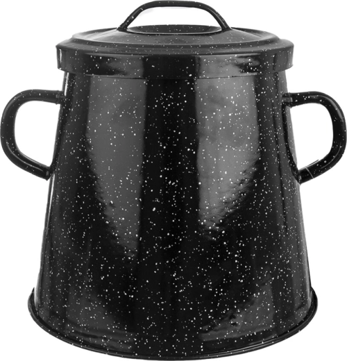 Récipient émaillé pour saindoux 5,4 l