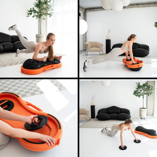 Poignées de pompes intégrées et pompe incluse