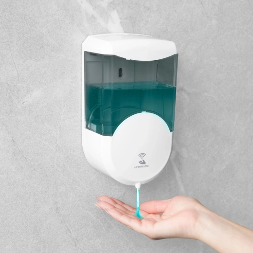 Distributeur automatique mural de savon 600 ml fumé