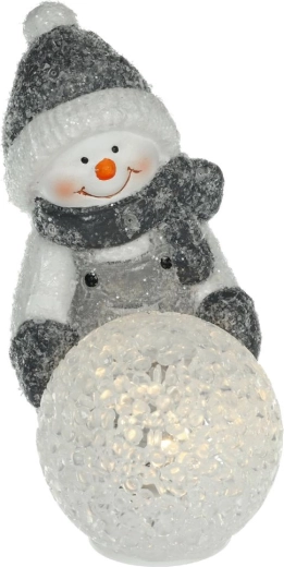 Charmant bonhomme de neige en magnésite