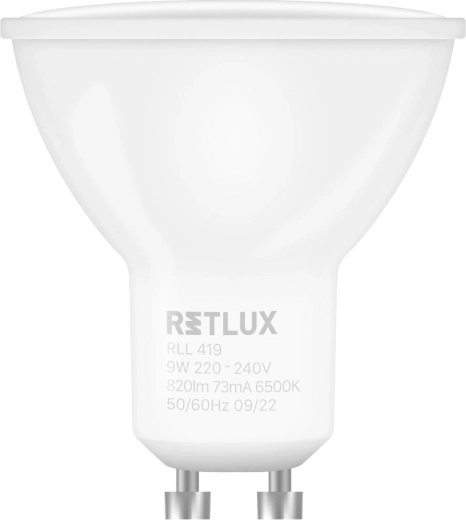 Ampoule LED RETLUX GU10 9 W blanc lumière du jour