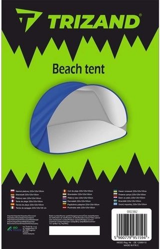 Tente de plage pop-up Trizand 220 × 120 × 100 cm