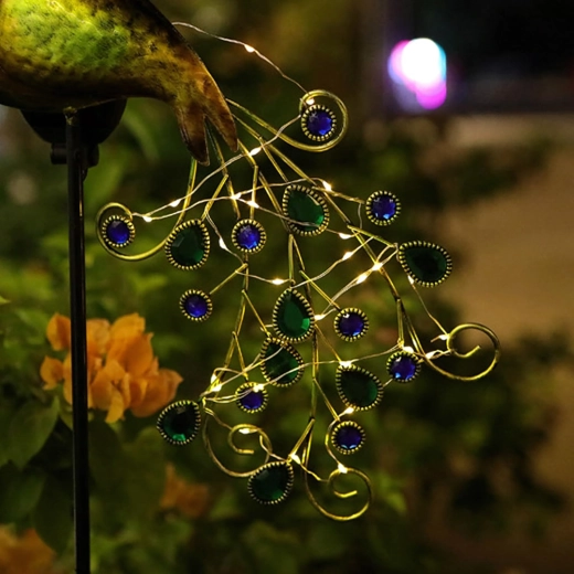 Queue de paon lumineuse à LED