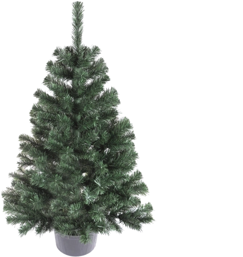 Sapin de Noël artificiel épicéa Montana en pot 110 cm