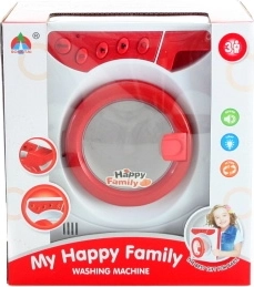 Machine à laver pour enfants à piles avec lumière et son 19 cm - 1 pièce