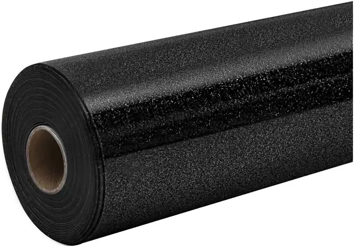Film thermocollant pailleté HTVRONT 30,5 × 90 cm noir