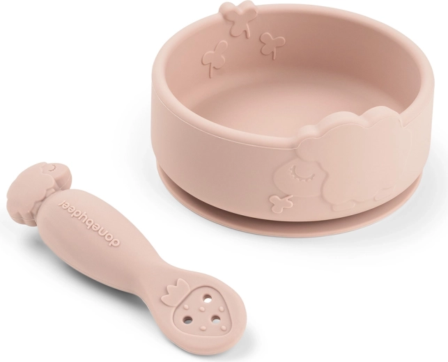 Done by Deer set de repas d’apprentissage Stick&Stay Sheepy rose
