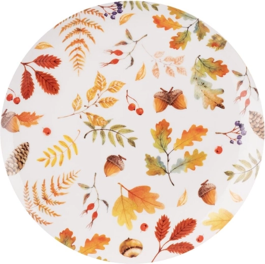 Assiette à dessert en porcelaine automne 21 cm