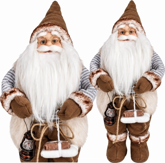 Lutin de Noël scandinave avec lanterne 45 cm