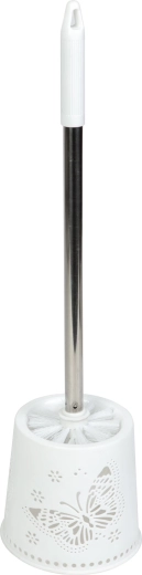 Brosse WC avec support et motif de papillons