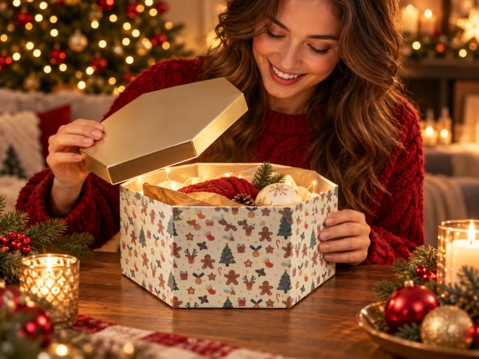 Motif de Noël prêt à offrir