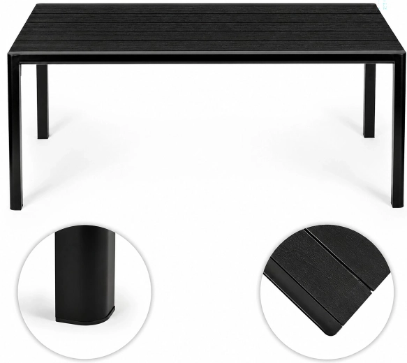 Structure en acier stable avec patins de protection