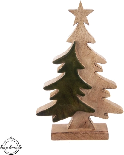 Décoration arbre en bois de manguier MANGO, 37 cm