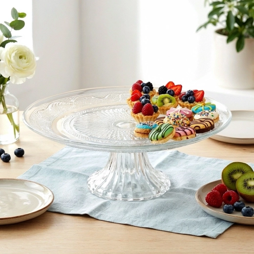 Présentation surélevée sur pied stable