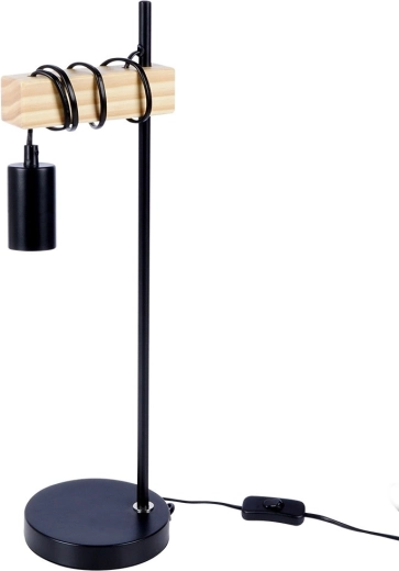 Design industriel avec élément en bois