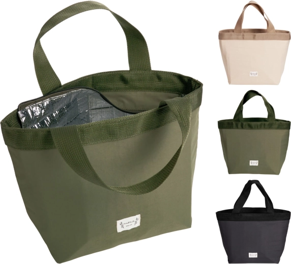 Sac isotherme 10 l en nylon avec fermeture éclair, assorti de couleurs