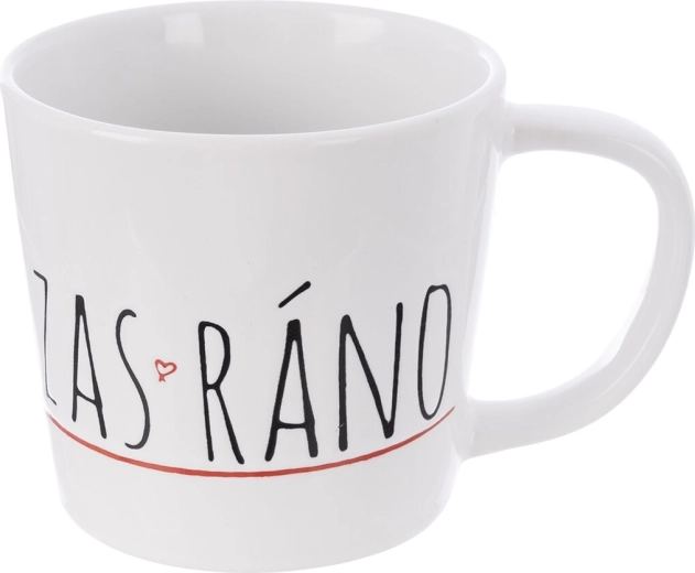 Mug en céramique ZAS‑RÁNO blanc 350 ml