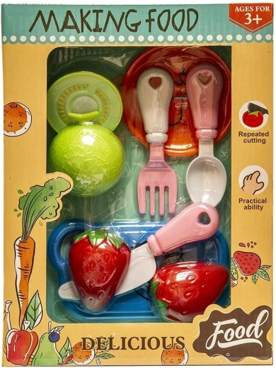 Petit set de fruits à découper avec accessoires - 1 pièce