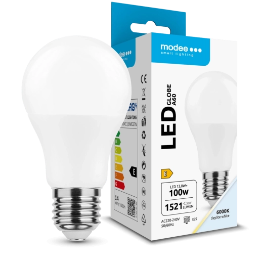 Ampoule LED Globe A60 13,8 W E27 360° 6000 K 1521 lm