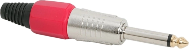 Connecteur mono JACK 6,3 mm rouge
