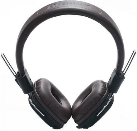Remax RM‑100H casque stéréo marron avec microphone