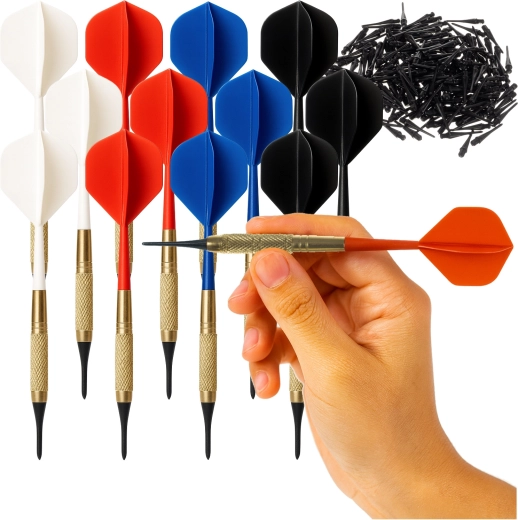 Ensemble de fléchettes pour cible électronique Trizand 12 pcs + 200 pointes