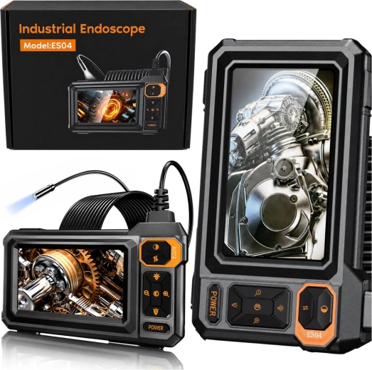 Caméra endoscopique d’inspection avec LCD 4,3" et 8 LED (IP67)