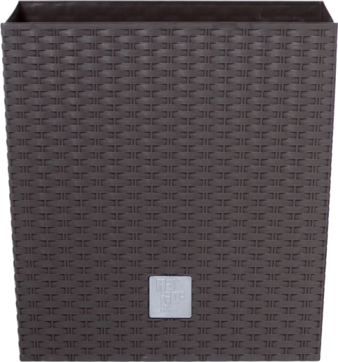 Pot de fleurs en plastique Rato Low avec insert 32 cm ombre