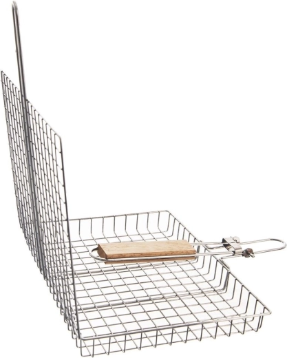 Longue poignée en bois pour une grillade en sécurité