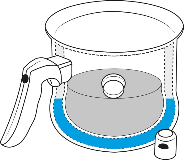 Bain-marie anti-adhérence