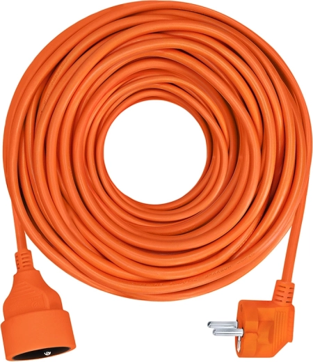 Câble de rallonge Solight avec coupleur, 1 prise, 10 m, orange - 1 pièce