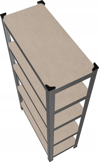 Cinq plateaux MDF spacieux