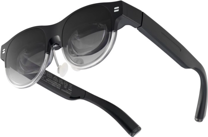 Lunettes de réalité augmentée AirVision M1 avec OLED, USB‑C et haut‑parleurs intégrés – noir