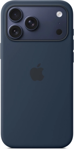 Coque en silicone avec MagSafe pour iPhone 17 Pro Max – Minuit
