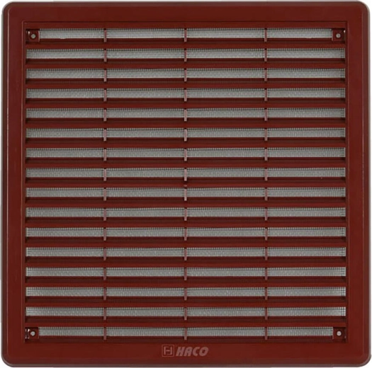 Grille d’aération avec moustiquaire 250 × 250 mm – Marron