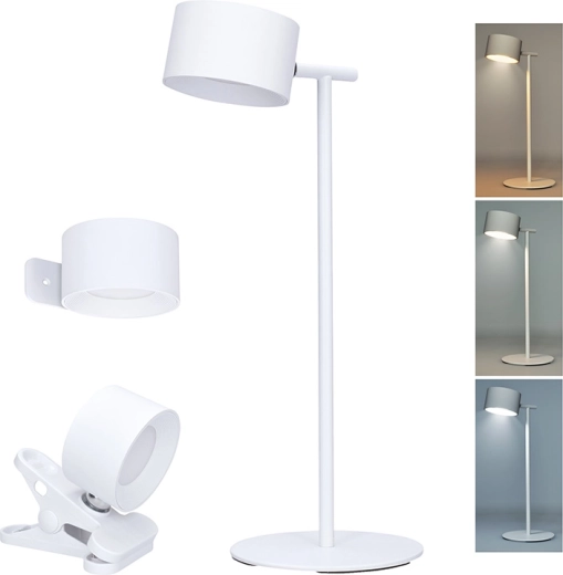 Solight lampe LED rechargeable 3 en 1 280 lm avec changement de température de lumière et variateur, blanche
