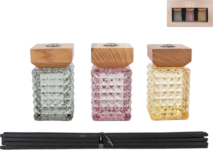 Ensemble de diffuseurs d’arôme Aroma Art, 50 ml - 3 pièces