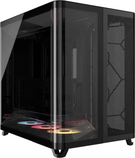 Boîtier PC mid‑tower AIR 5400 RS‑R ARGB, noir