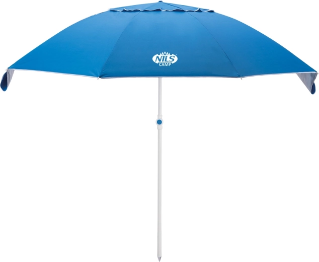 Parasol de plage et pare-vent NILS CAMP 190 cm bleu