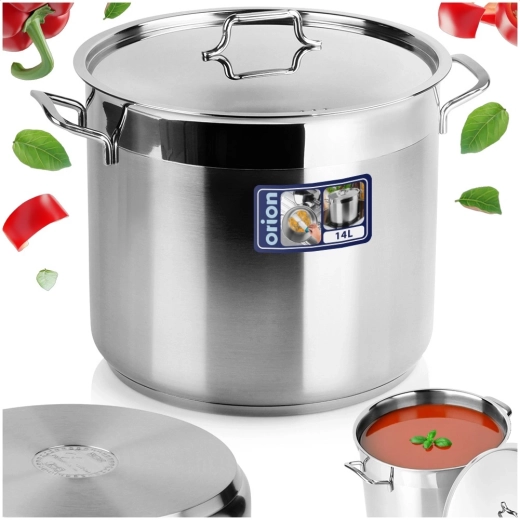 Grand volume 14 l avec couvercle pratique