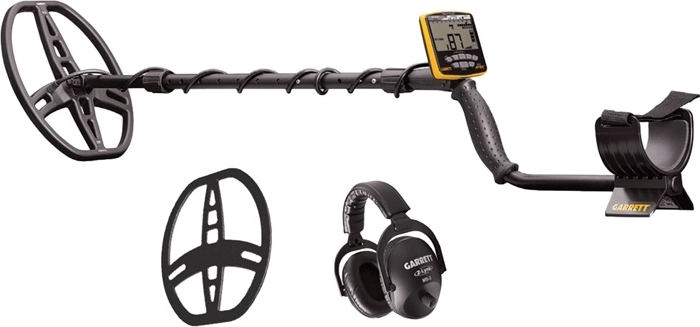 Détecteur de métaux Garrett Ace Apex avec disque 8,5" × 11" Raider et casque sans fil MS-3