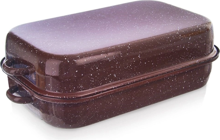 Cocotte rectangulaire émaillée avec couvercle 1,5 l