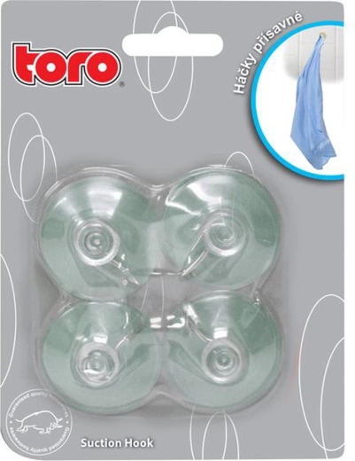 Crochets à ventouse Toro avec embout métallique – 4 pièces