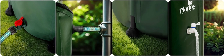 Eau de pluie propre grâce au tamis supérieur