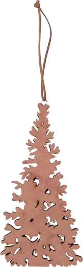 Ornement suspendu en bois – petit sapin 20 × 10,5 cm